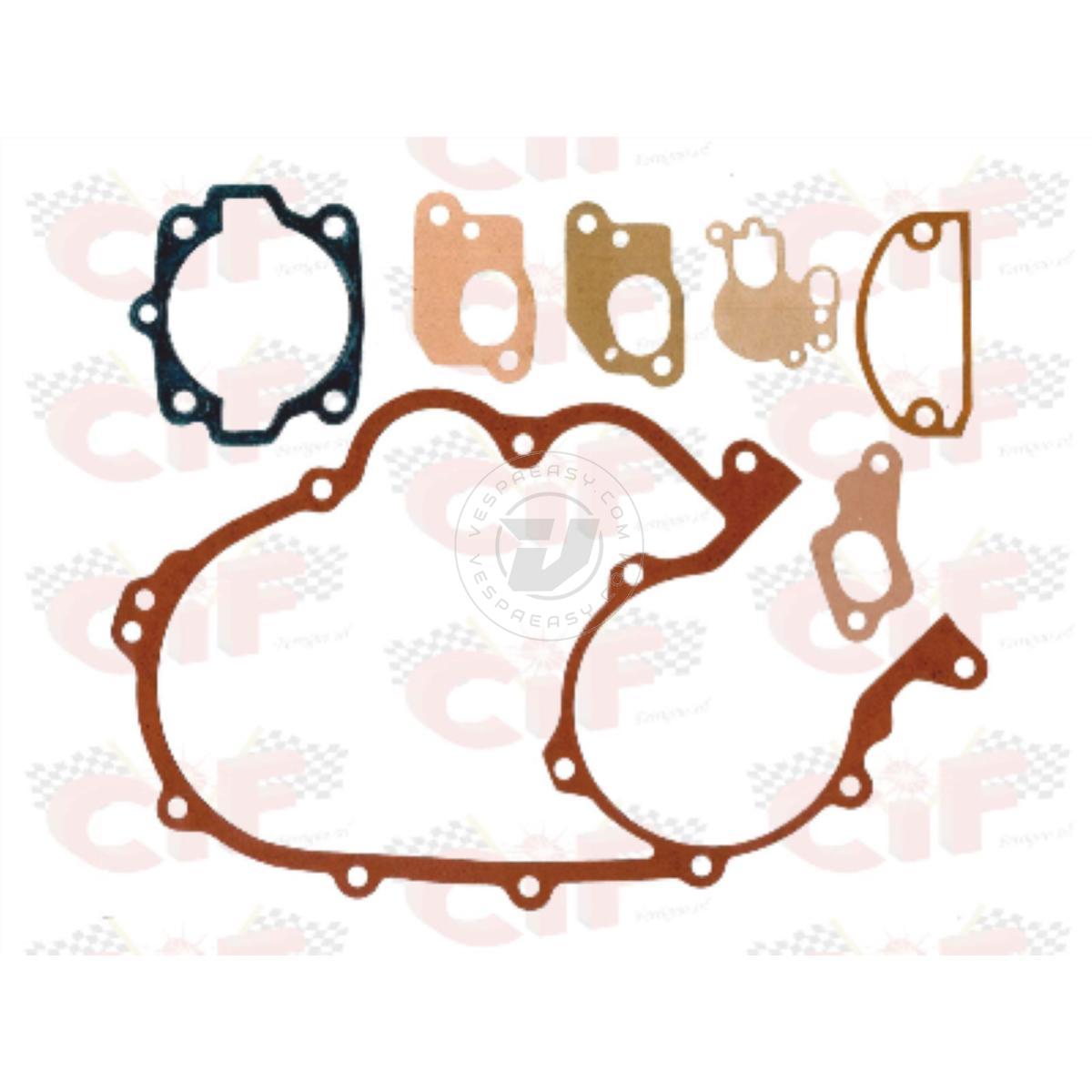 SERIE GUARNZIONI MOTORE VESPA 125 ('58->'65) - V.150 ('59->'  ENGINE GASKETS SET  