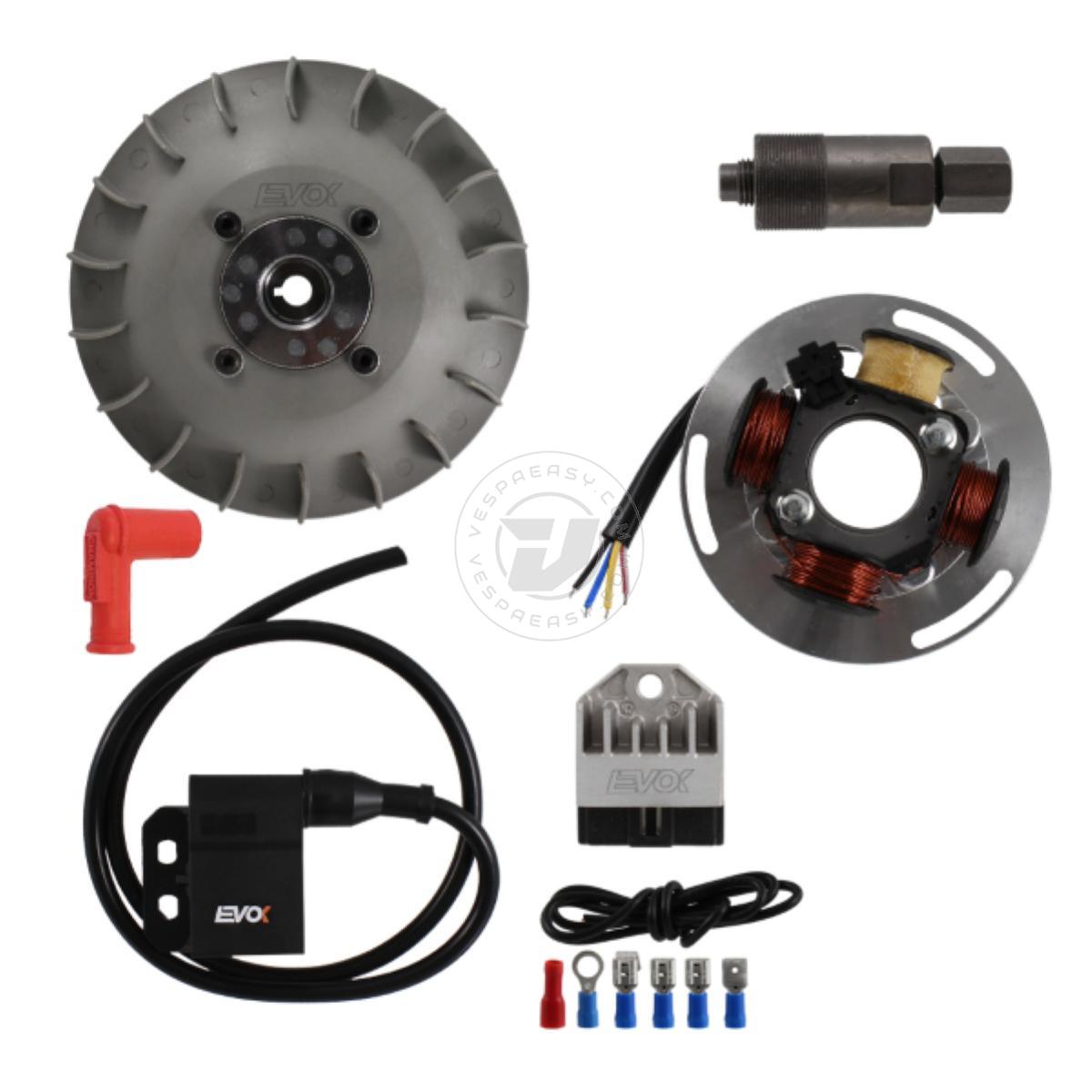KIT ACCENSIONE ELETTRONICA EVOK PIAGGIO VESPA GT/GL/SPRINT/SUPER/VNA/VNB Ø 17