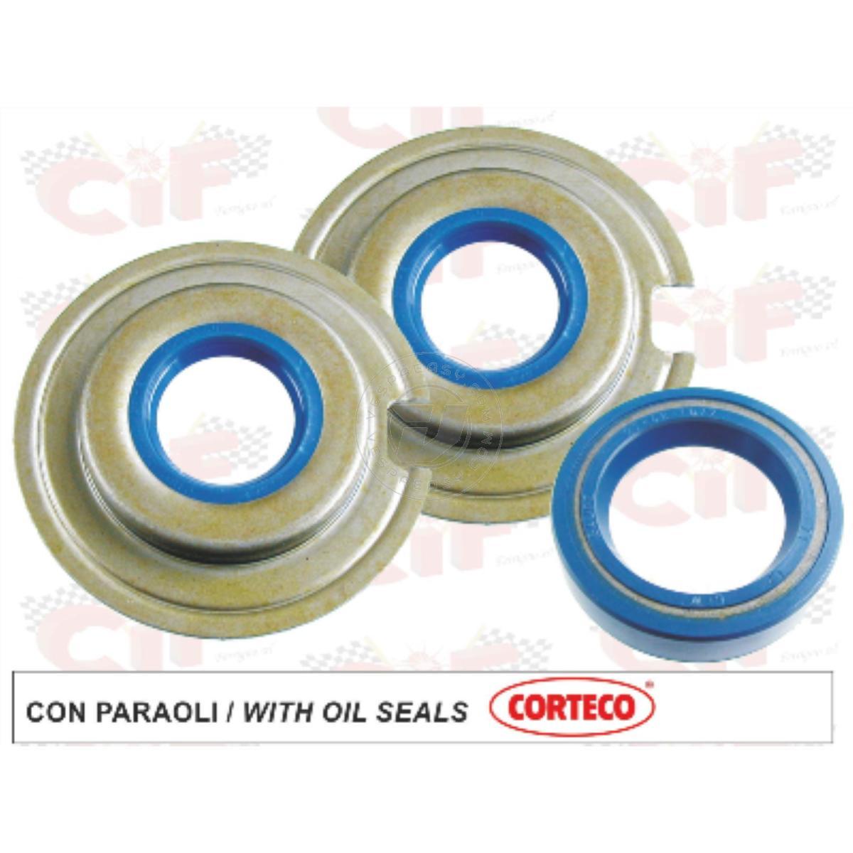 SERIE PARAOLIO MOTORE CON PARAOLI" CORTECO" VESPA 125-150-GS
