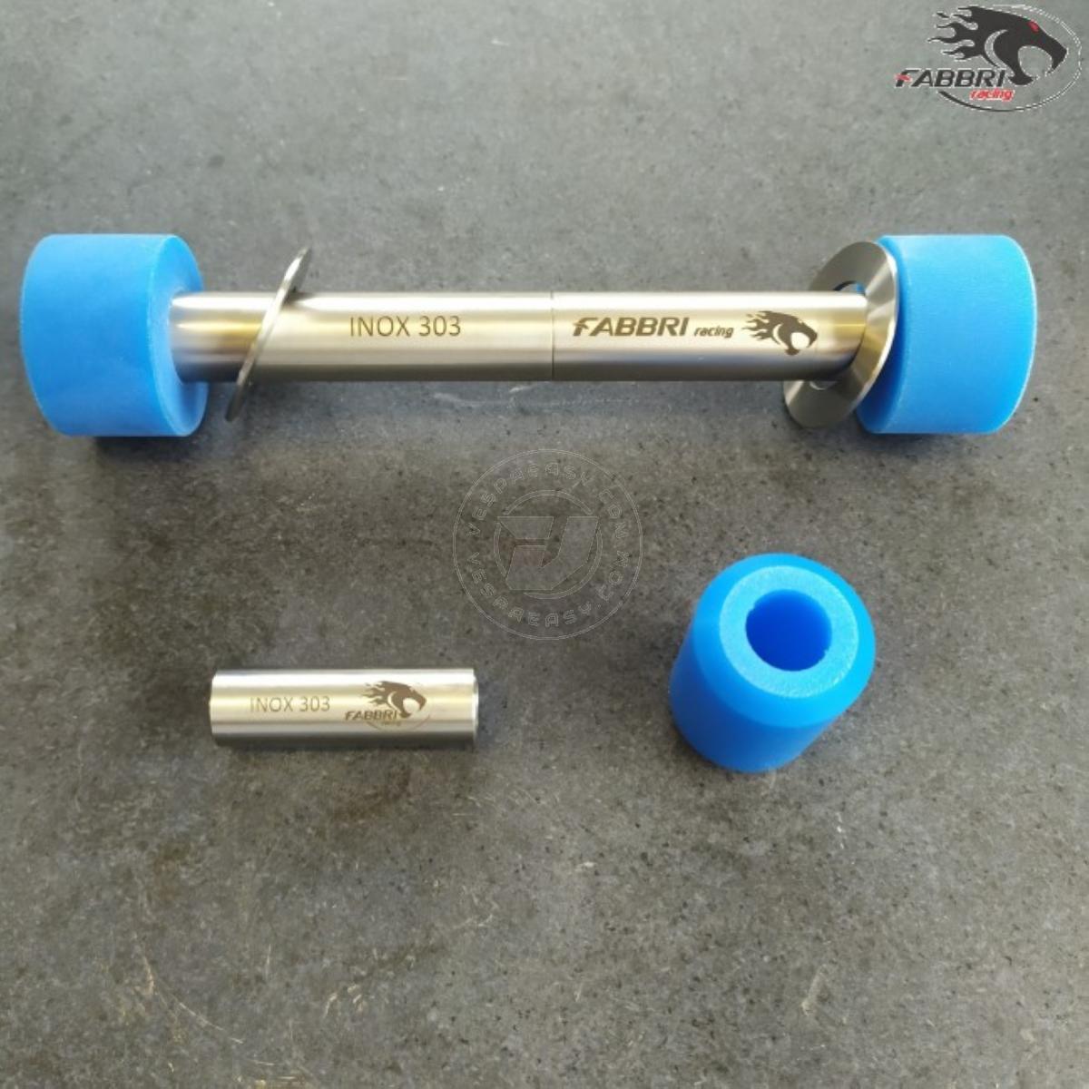 Silent block FABBRI RACING motore Vespa Smallframe con carter Quattrini - blu