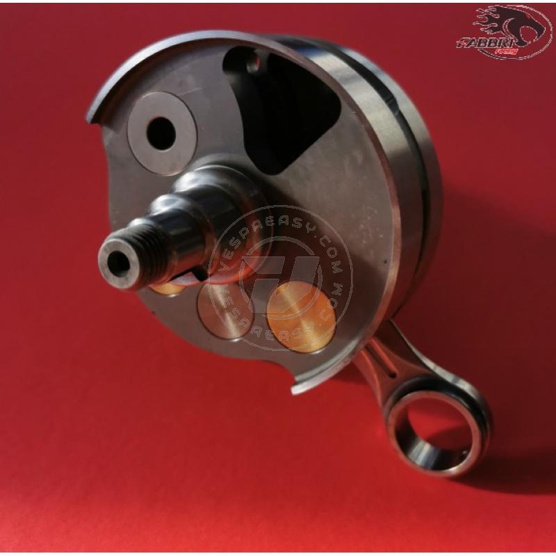 Albero motore FABBRI RACING a PERA, cono 20, biella 97 dal pieno, corsa 51, spalle 83, Vespa 125 ET3 Primavera