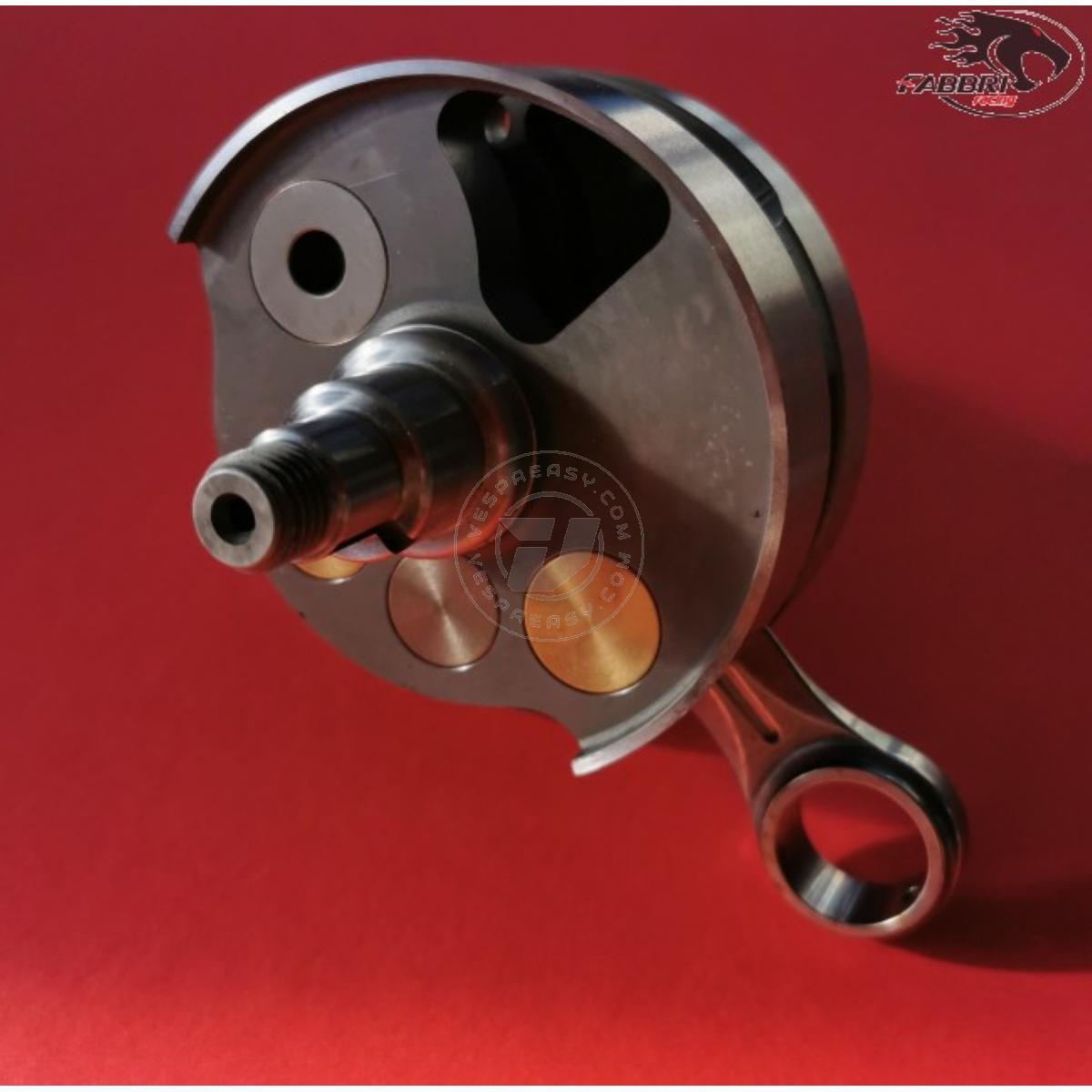 Albero motore FABBRI RACING a PERA, cono 20, biella 97 dal pieno, corsa 51, spalle 83, Vespa 125 ET3 Primavera