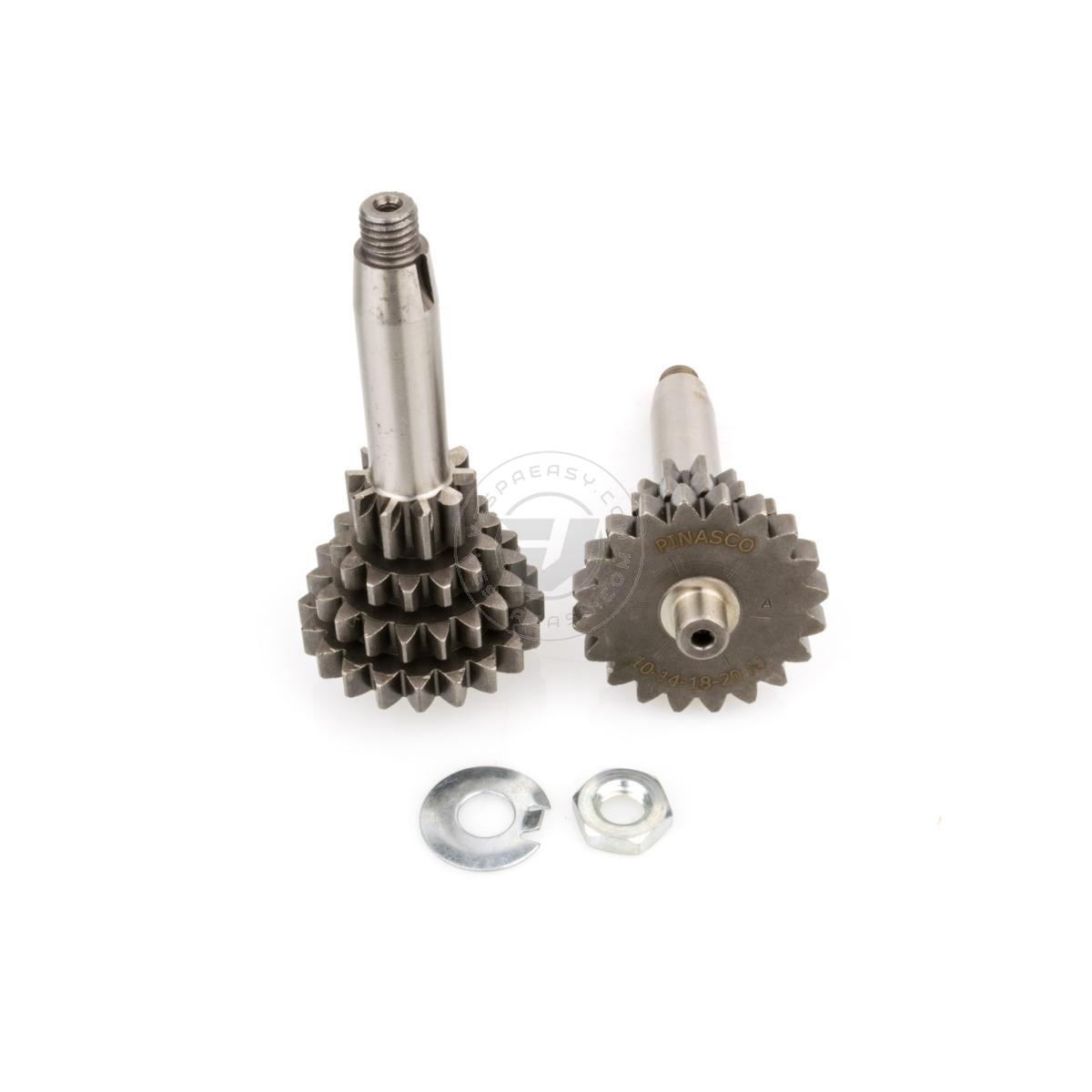 Ingranaggio multiplo PINASCO 10-14-18-20 denti "GRAN SPORT" Vespa 50, 90, 125 ET3 Primavera, PK
