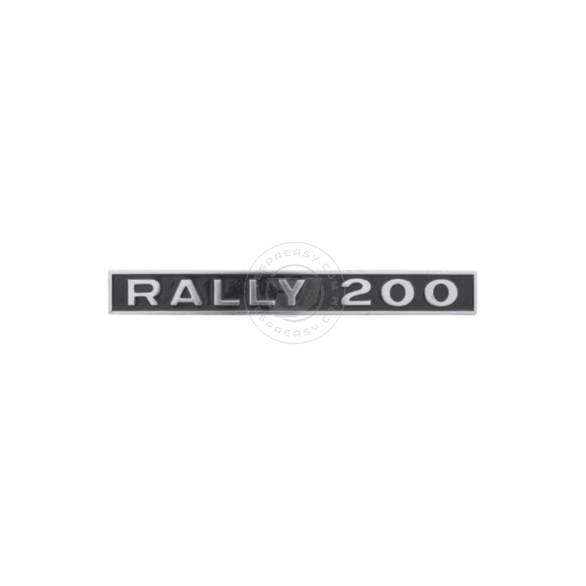 TARGHETTA VESPA RALLY 200CC