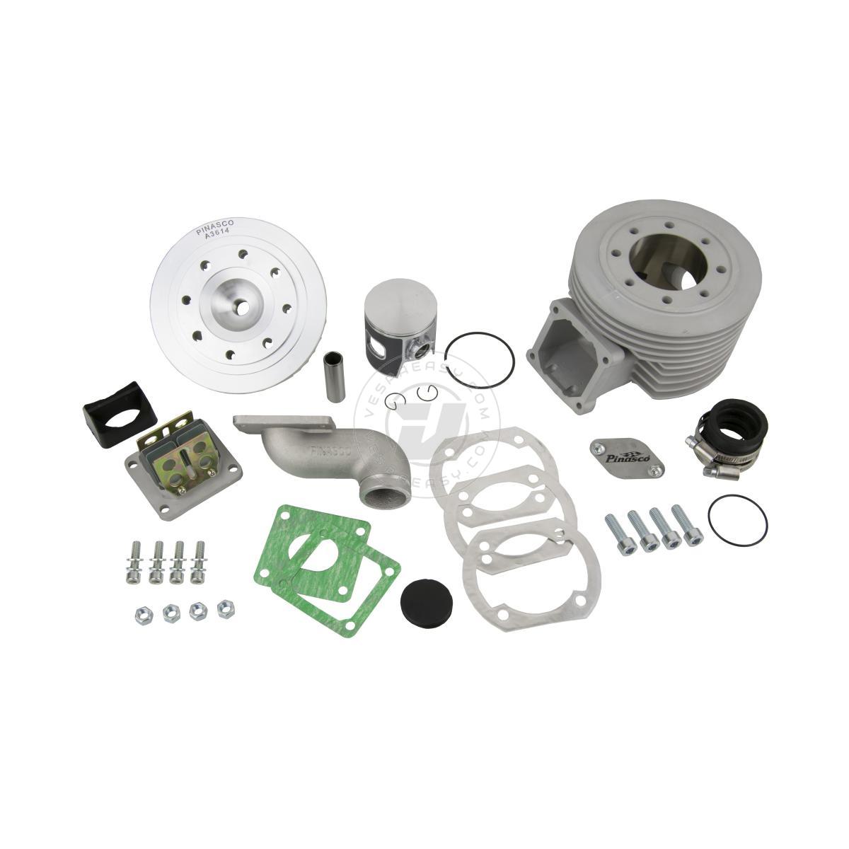 KIT CILINDRO PINASCO VESPA ET3 135CC Ø 57,5 "ZUERA SRV" LAMELLARE IN ALLUMINIO
