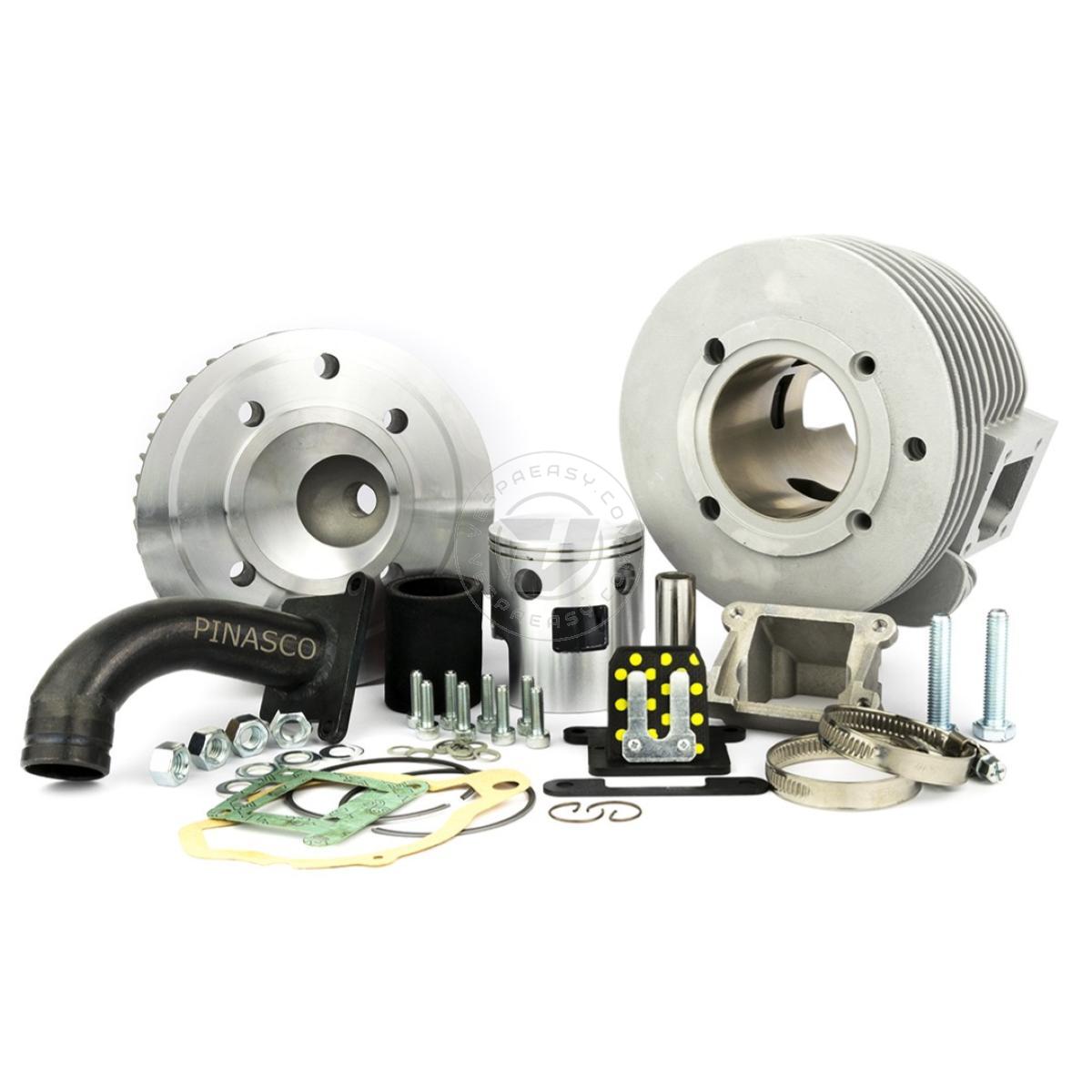 Kit cilindro PINASCO Vespa Farobasso 160cc, Ø 60mm, corsa 57mm, alluminio, lamellare al cilindro
