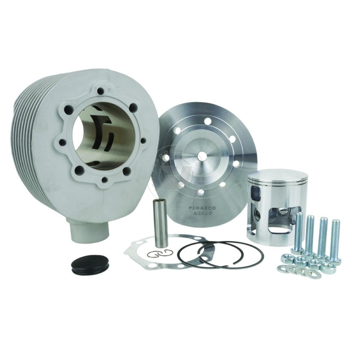 KIT CILINDRO PINASCO VESPA PE 215 "SUPER SPORT", CANDELA CENTRALE, IN ALLUMINIO