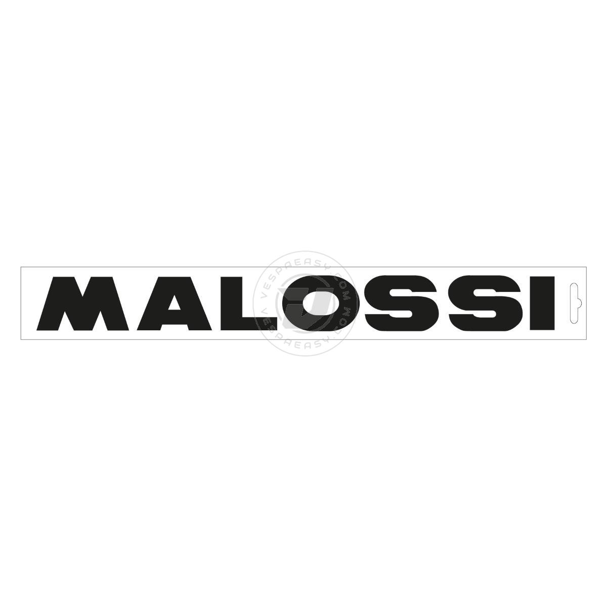 Adesivo MALOSSI prespaziato nero 32cm