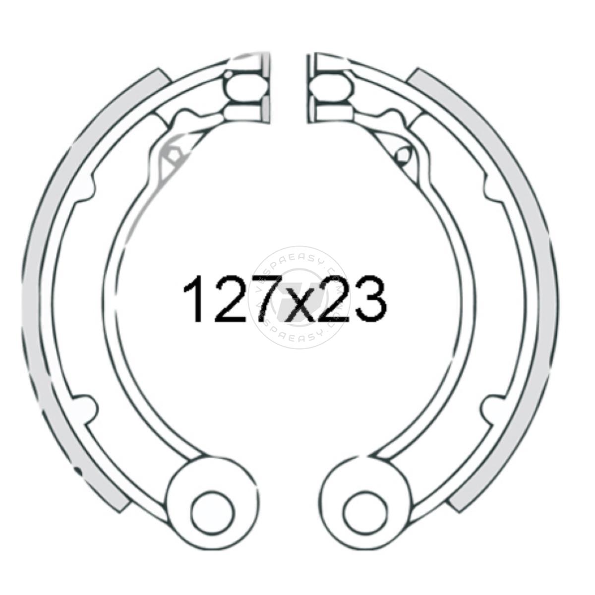 GANASCE FRENO POSTERIORI PIAGGIO VESPA 125-150CC 1963/1972 081229