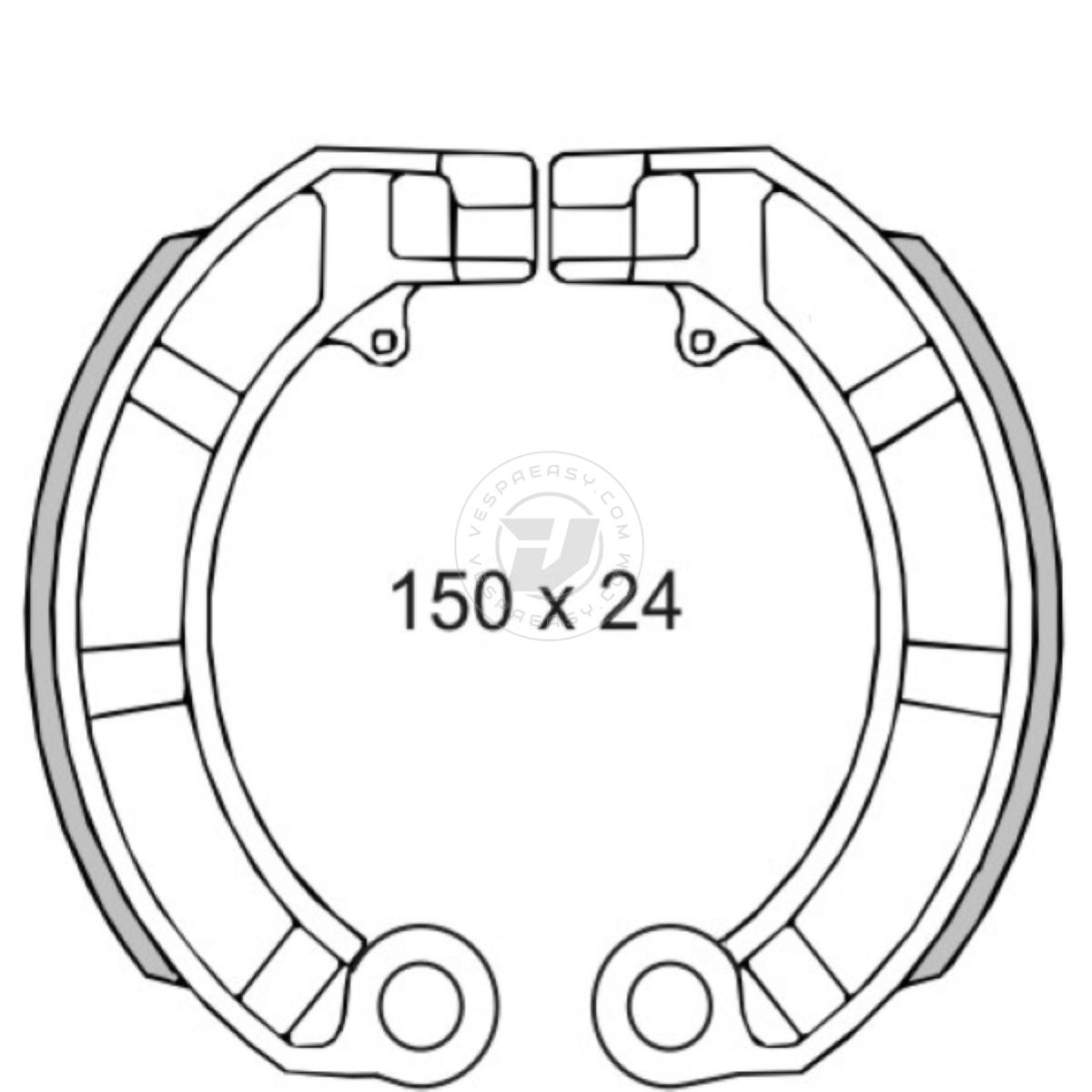 GANASCE FRENO PIAGGIO VESPA PX 125-150CC 414450
