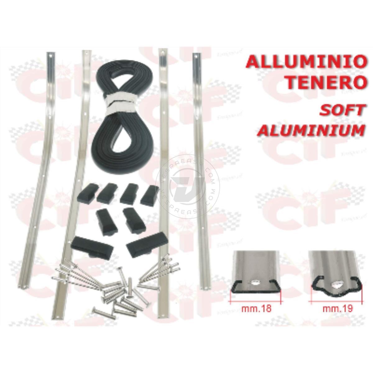 Serie strisce pedana Vespa PK 50s PK 125s con puntalini e ribattini