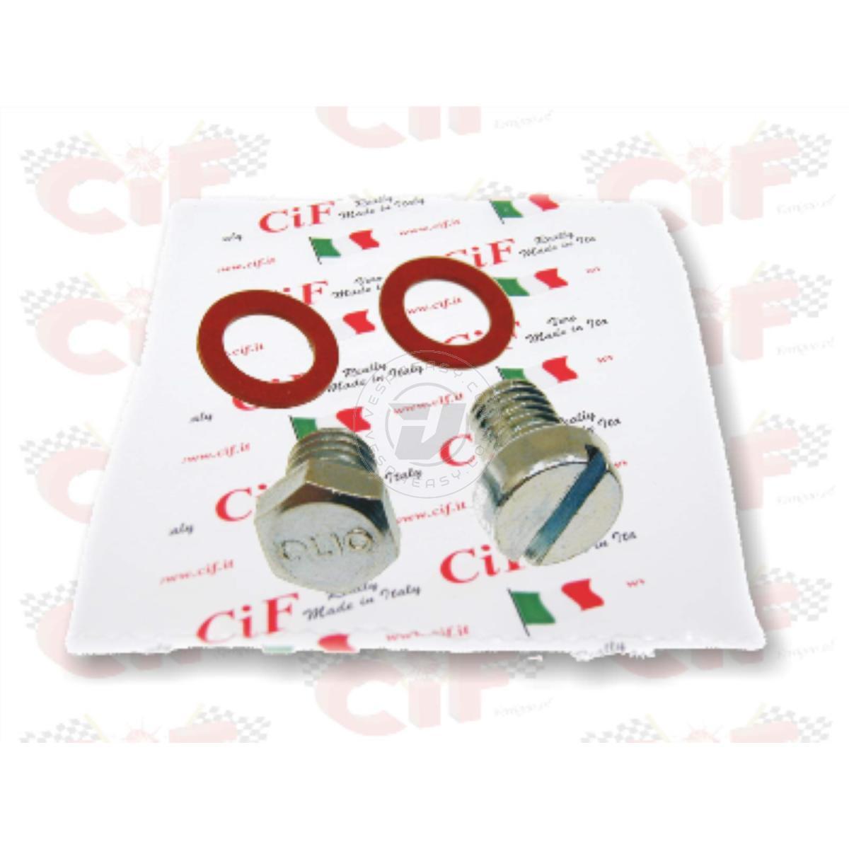 KIT VITI CARICO/SCARICO CIF OLIO MOTORE VESPA PX PE - PK