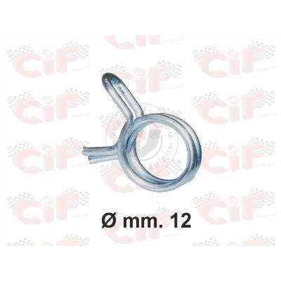 Set 4 Molletta elastica Stringitubo CIF  Zincata Diametro 12 mm