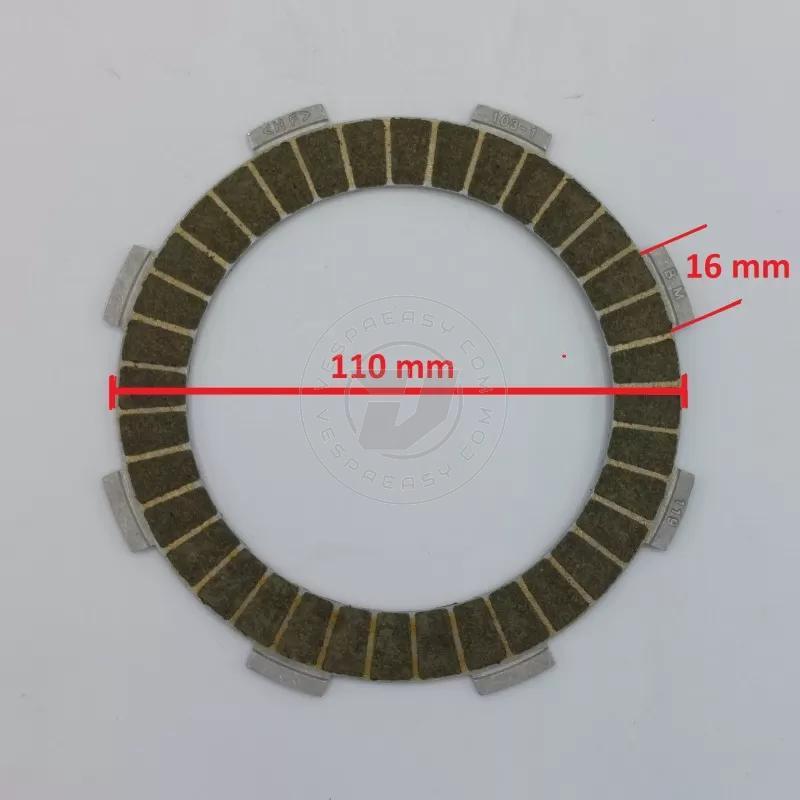 Dischi guarniti per frizione VMC "10 Molle ERGAL" Vespa Largeframe, tipo COSA 2