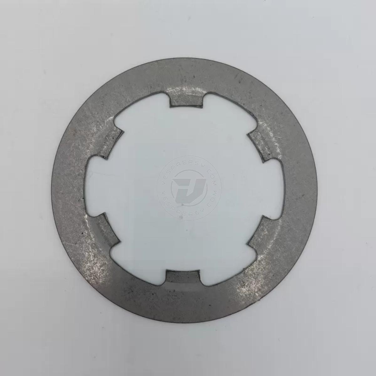 Disco in acciaio per frizione VMC "Hard Work Clutch" 4 dischi - secondo con piega 0,1mm - Vespa 50, 90, 125 ET3 Primavera, PK