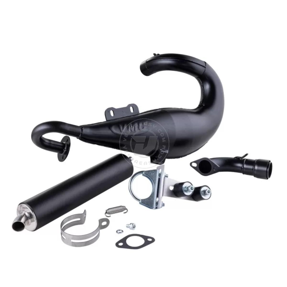 Espansione racing stampata VMC EVO RACER 52-B Vespa 50, 90, 125 ET3 Primavera - interasse 52mm - nero
