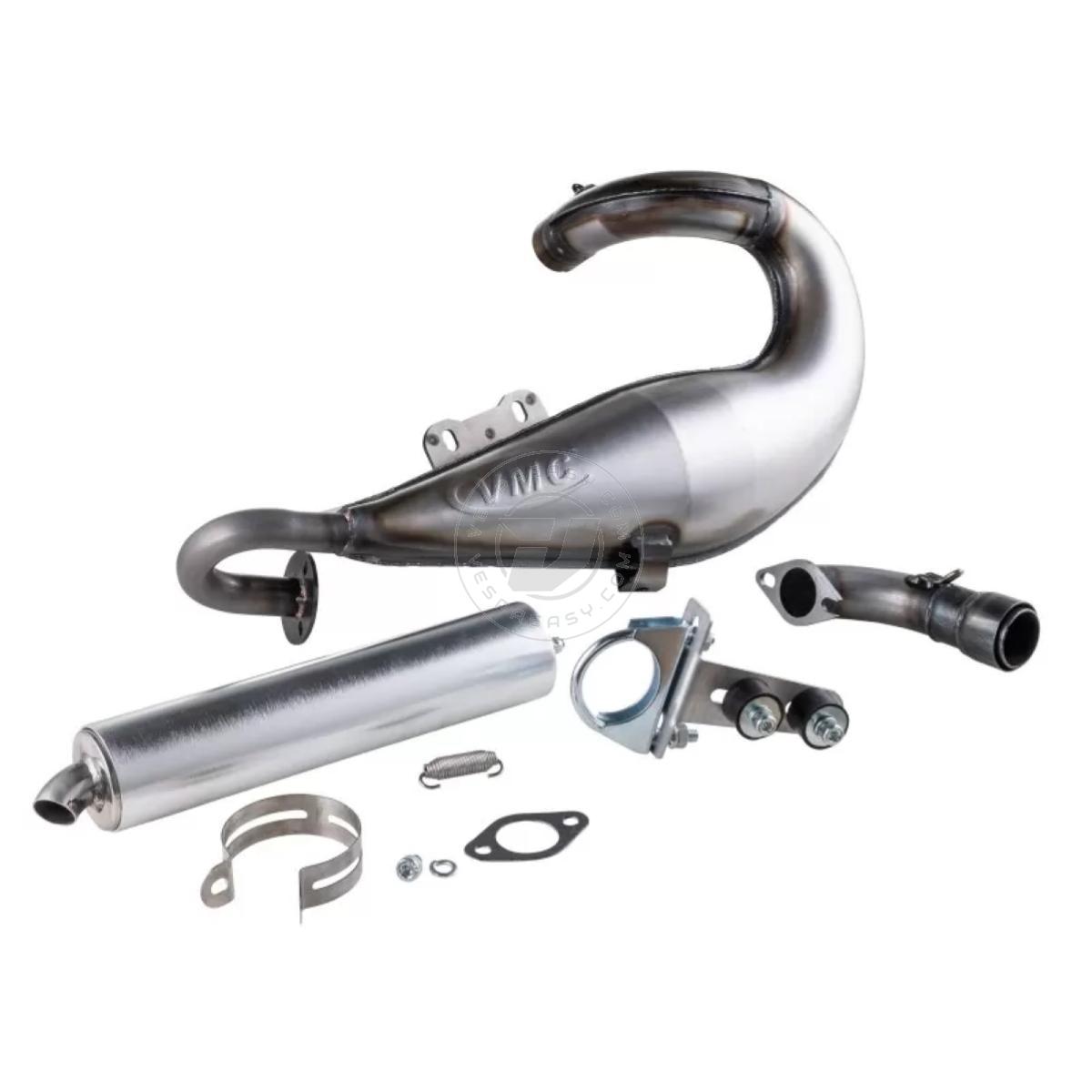 Espansione racing stampata VMC EVO RACER 52-S Vespa 50, 90, 125 ET3 Primavera - interasse 52mm - argento