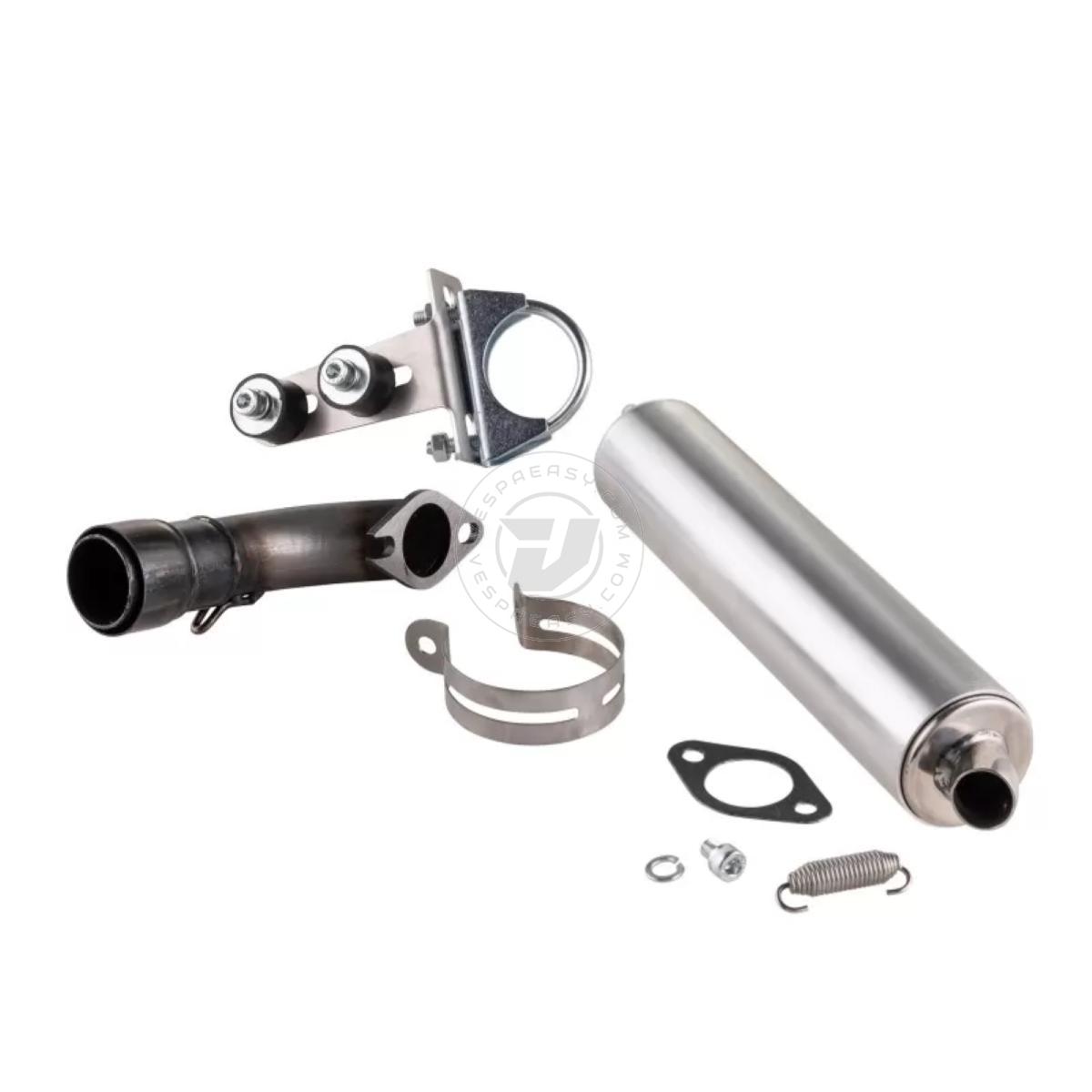 Espansione racing stampata VMC EVO RACER 52-S Vespa 50, 90, 125 ET3 Primavera - interasse 52mm - argento