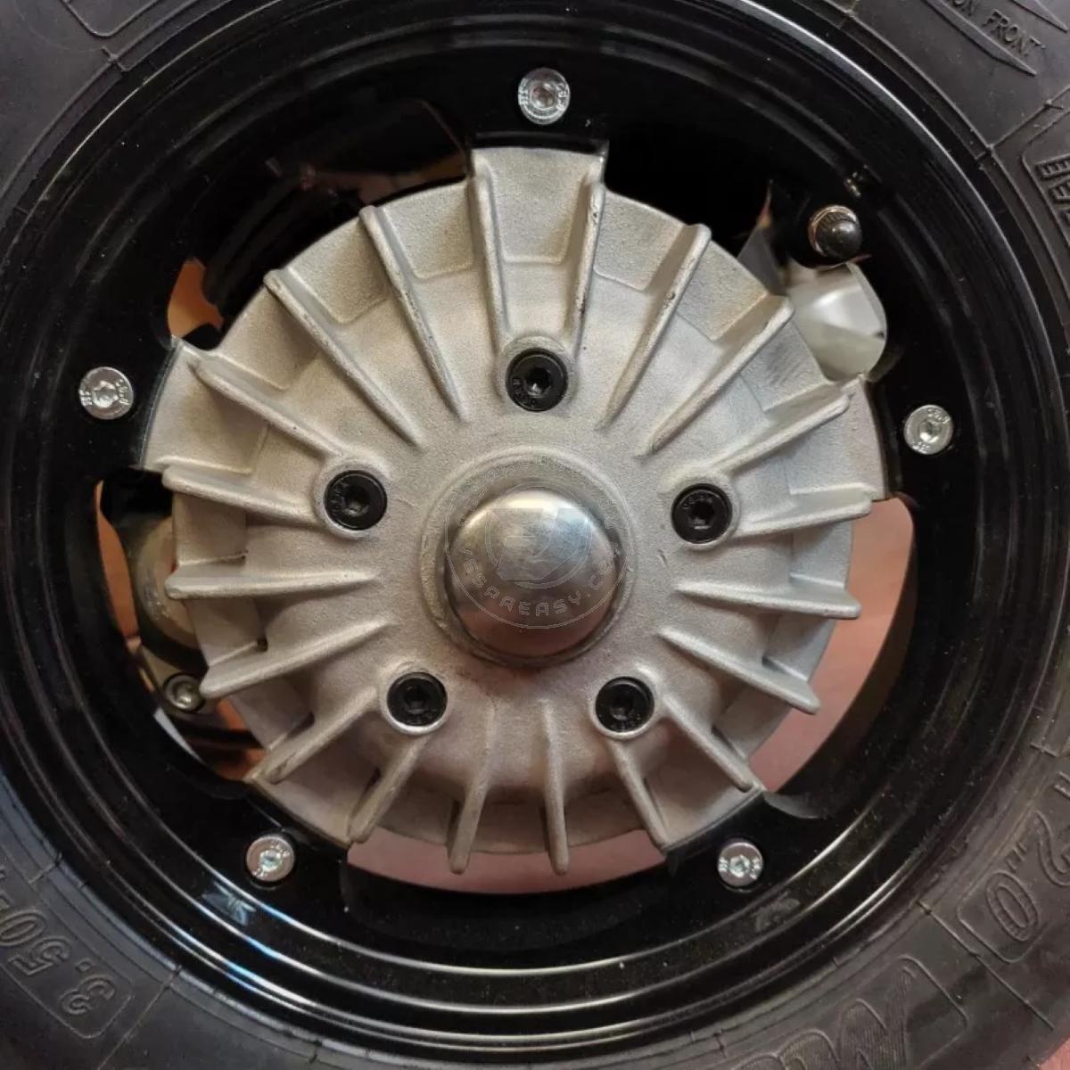 Kit viti zincate nero per mozzo VMC tipo tamburo ET3 su focella Zip - Vespa Smallframe