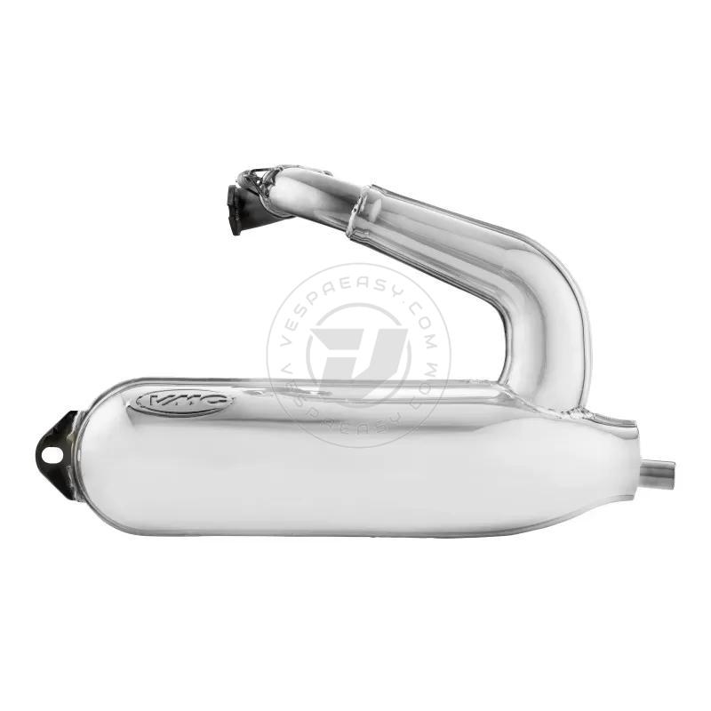 Marmitta VMC SILURO SPORT CROMATA per Vespa Small frame