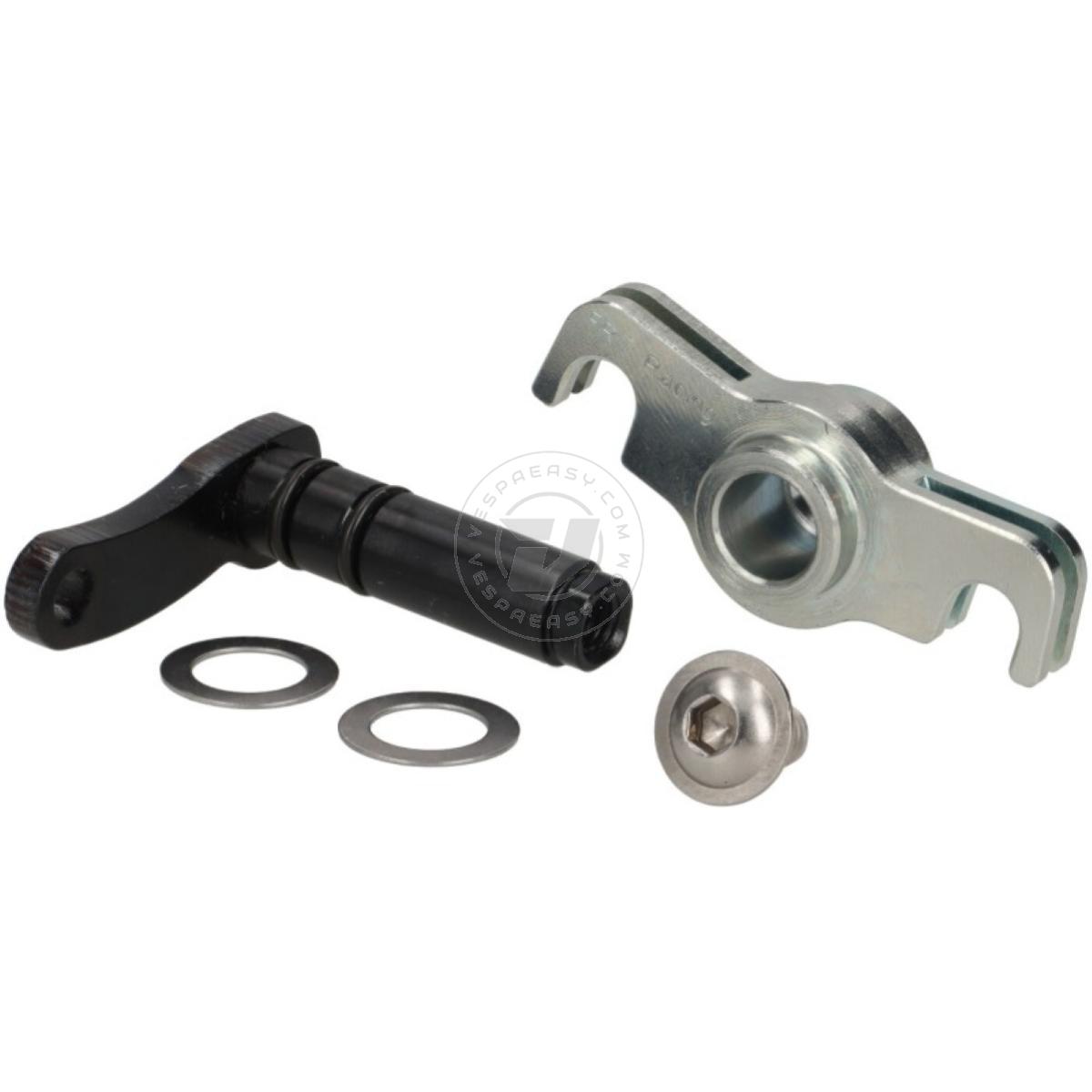 Perno FRT doppio o-ring per selettore marce Vespa 50, 90, 125 Primavera, ET3 - innesto poligonale, senza spina conica