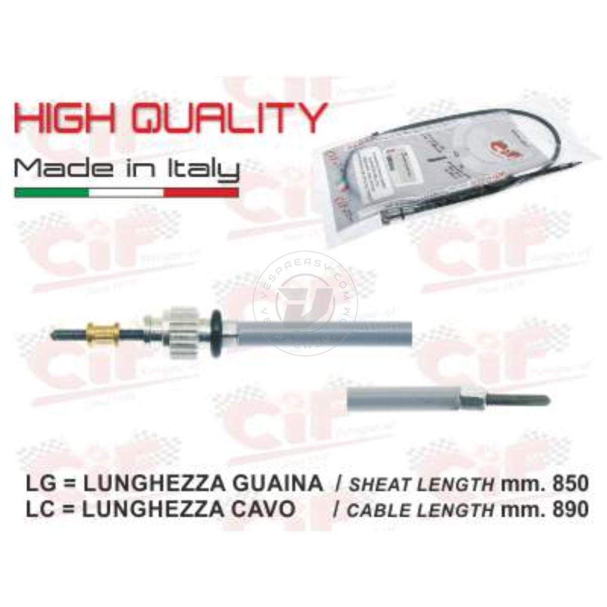 TRASMISSIONE CONTAKM. COMPLETA (LUNGHEZZA mm. 850/890) VESPA 50/90/125 PRIMAVERA