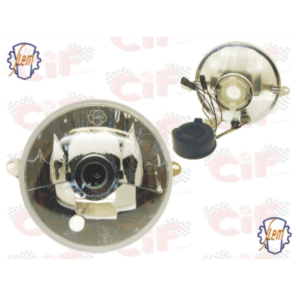 FANALE ANTERIORE ORIGINALE SIEM COMPLETO DI PORTALAMPADA VESPA PX