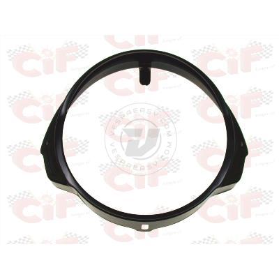 GHIERA FANALE IN FERRO NERA PER FANALE ANTERIORE VESPA PX PE