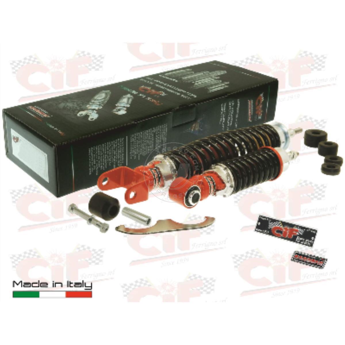 KIT "SPORT TUNING" AMMORTIZZATORE ANTERIORE+POSTERIORE VESPA PK 50/PK 50 XL