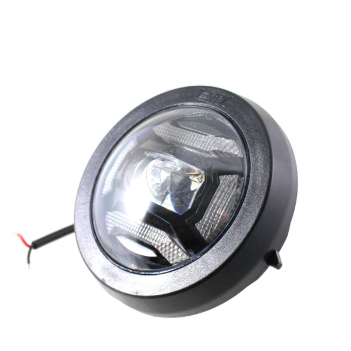 FANALE COMPLETO ANTERIORE IRON LED EVOK PIAGGIO VESPA PK 50-125CC S/XL NEW.
