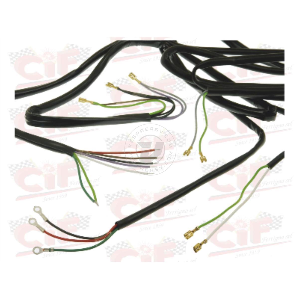 IMPIANTO ELETTRICO VESPA 50 CON BOBINA A.T. ESTERNA