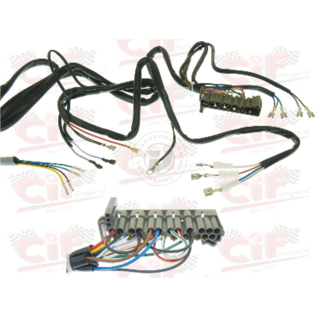 IMPIANTO ELETTRICO CON CONNETTORE VESPA PK 50-S C/FRECCE