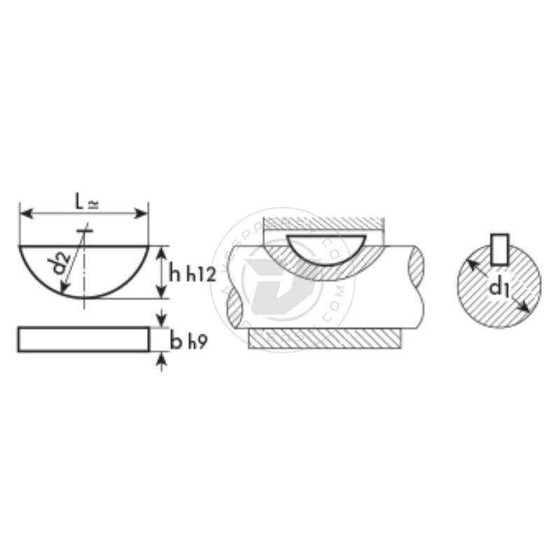 chiavetta MD RACING 3 X 3.7 X 10 INOX PER FRIZIONE VESPA E APE 