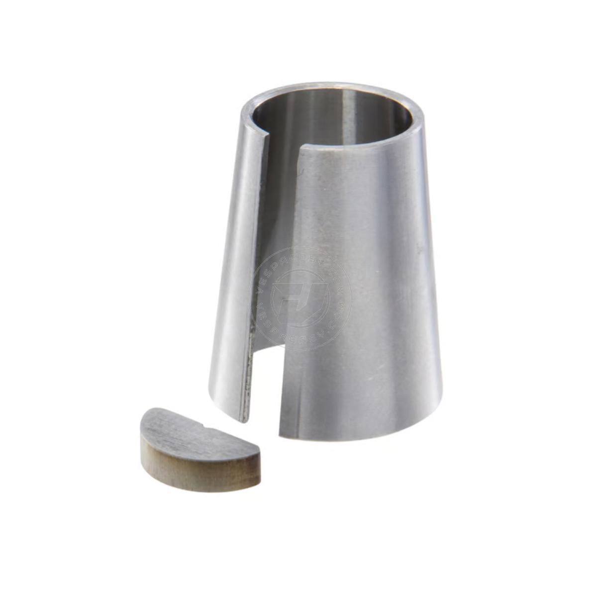 Cono di riduzione CRIMAZ per accoppiare volano cono 20 su albero motore Vespa 50, Special, ET3 Pimavera cono 19