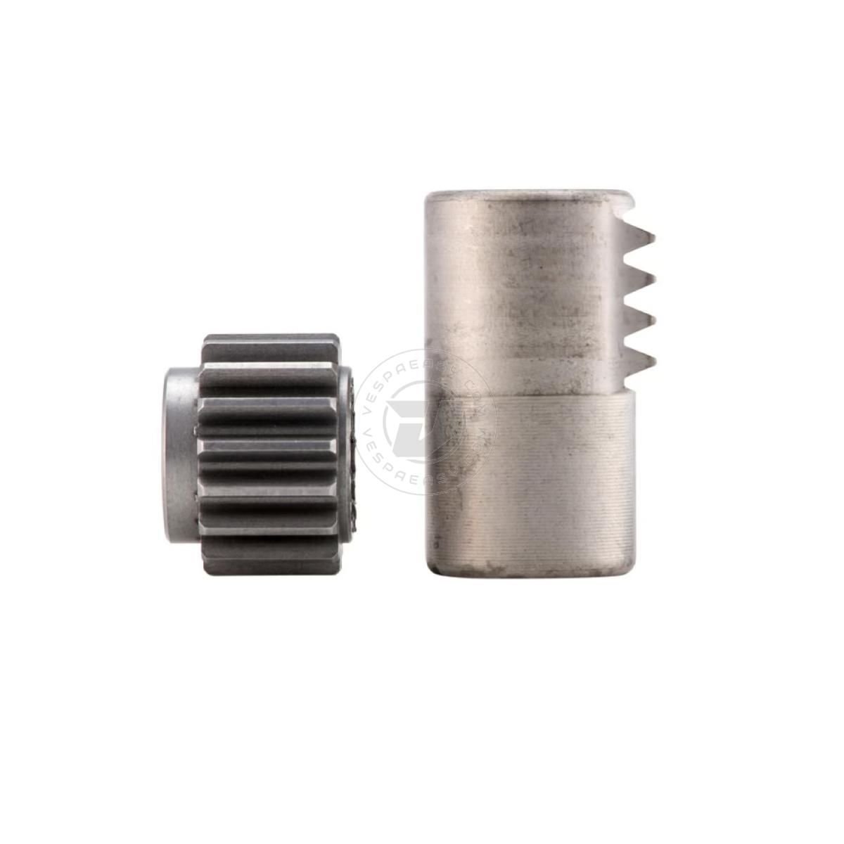 Nottolino a cremagliera CRIMAZ per carter frizione a leva lunga Vespa 50, 90, 125 ET3 Primavera, PK, Ape