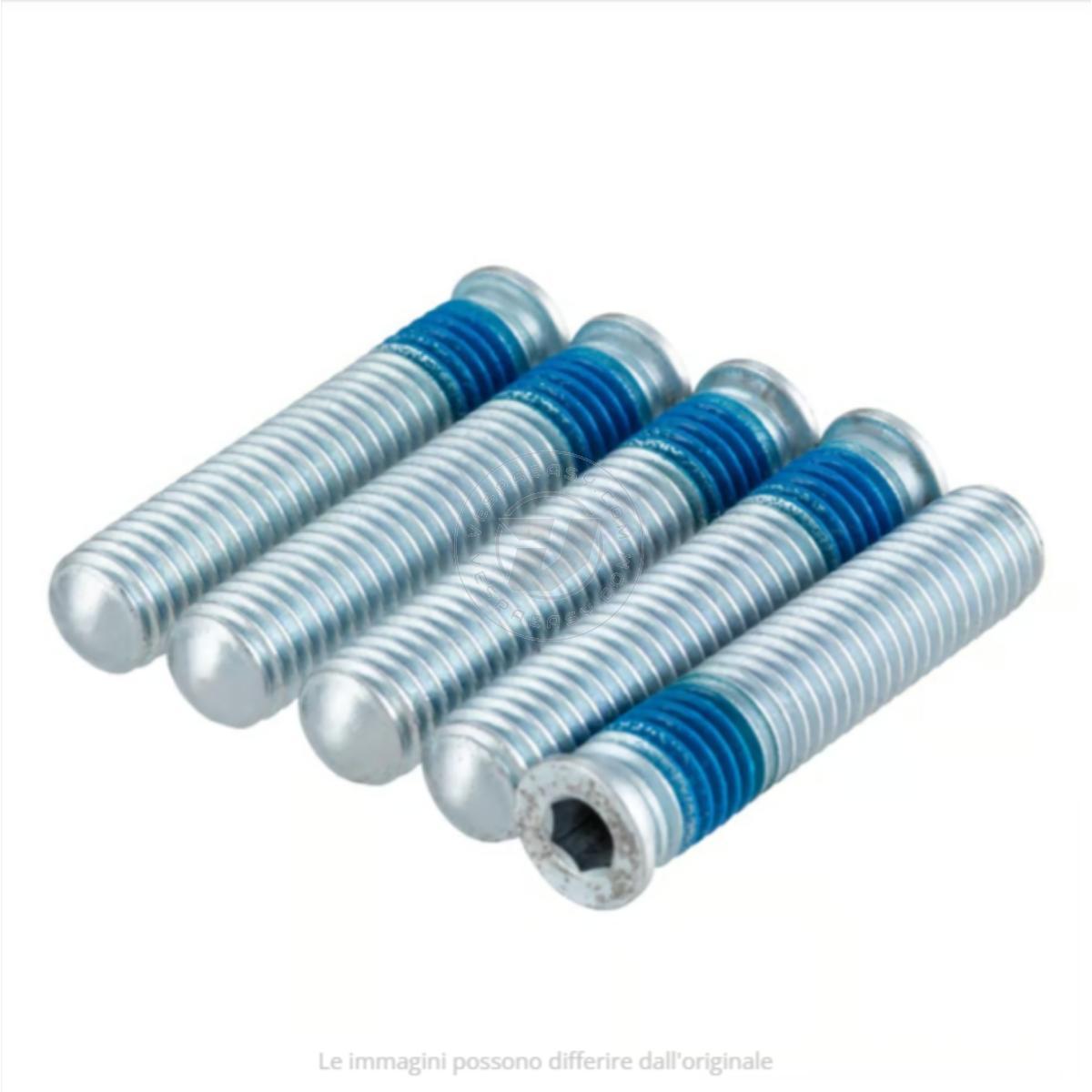 Kit prigionieri tamburo M8x40mm SIP PERFORMANCE - Vespa 50 Special 10", PK, Sprint, GT, TS, Rally, PX, T5, Cosa - 5 pezzi