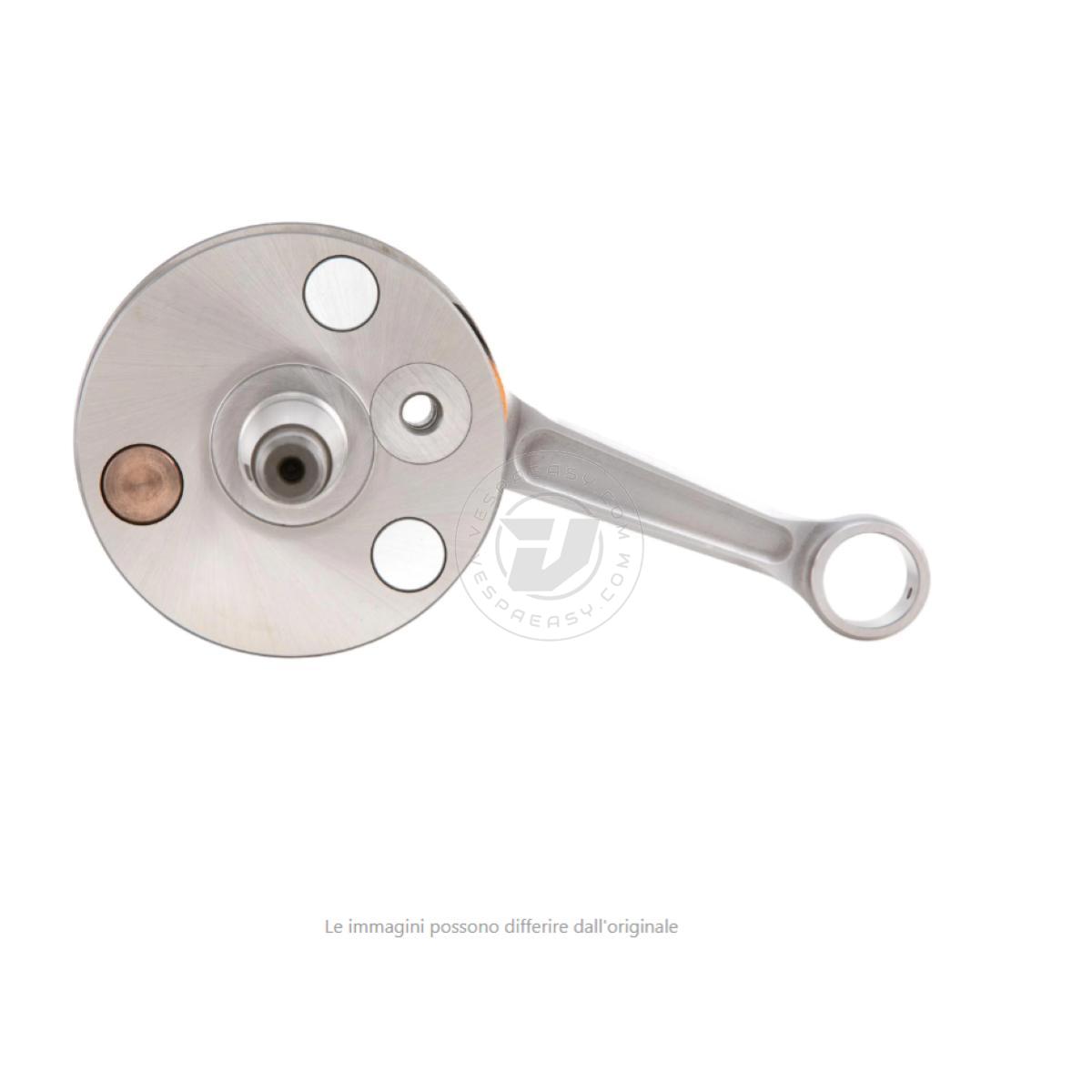 Albero motore CRIMAZ C51 volani tondi, cono 20, biella 105 dal pieno, corsa 51, spalle 87,5 + 83,5, Vespa 125 ET3 Primavera