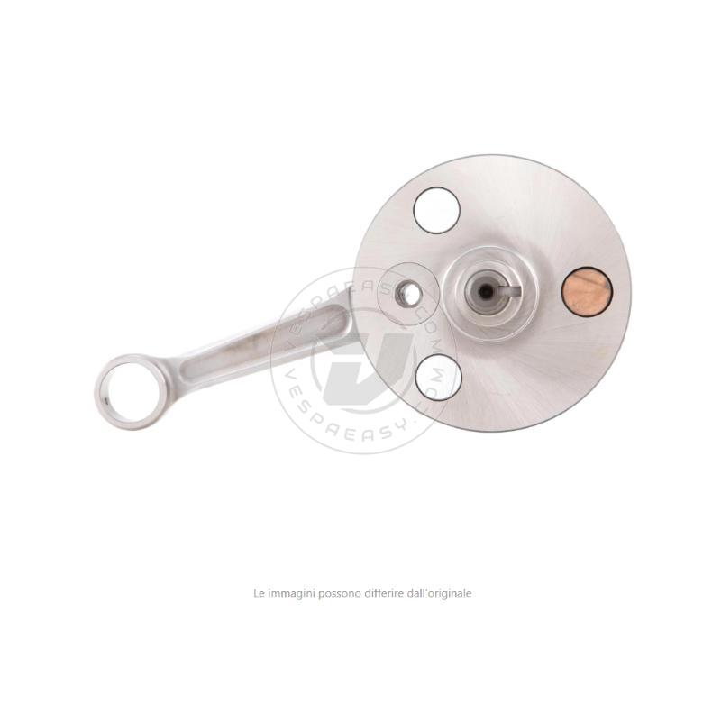 Albero motore CRIMAZ C51 volani tondi, cono 20, biella 105 dal pieno, corsa 51, spalle 87,5 + 83,5, Vespa 125 ET3 Primavera