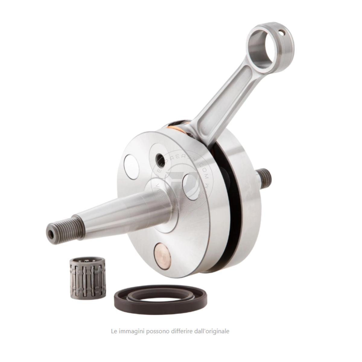Albero motore CRIMAZ SUPER EASY volani tondi, cono 20, biella 97, corsa 51, spalle Ø 82, Vespa 125 ET3 Primavera