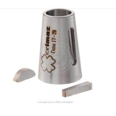 Cono di riduzione CRIMAZ per accoppiare volano cono 20 su albero motore Vespa GL, Sprint, GT, GTR, Sprint Veloce cono 17