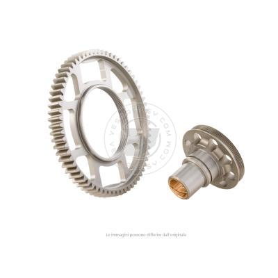 Corona SCOMPONIBILE z=67 CRIMAZ + mozzetto per primaria Vespa 50, 90, 125 ET3 Primavera, PK