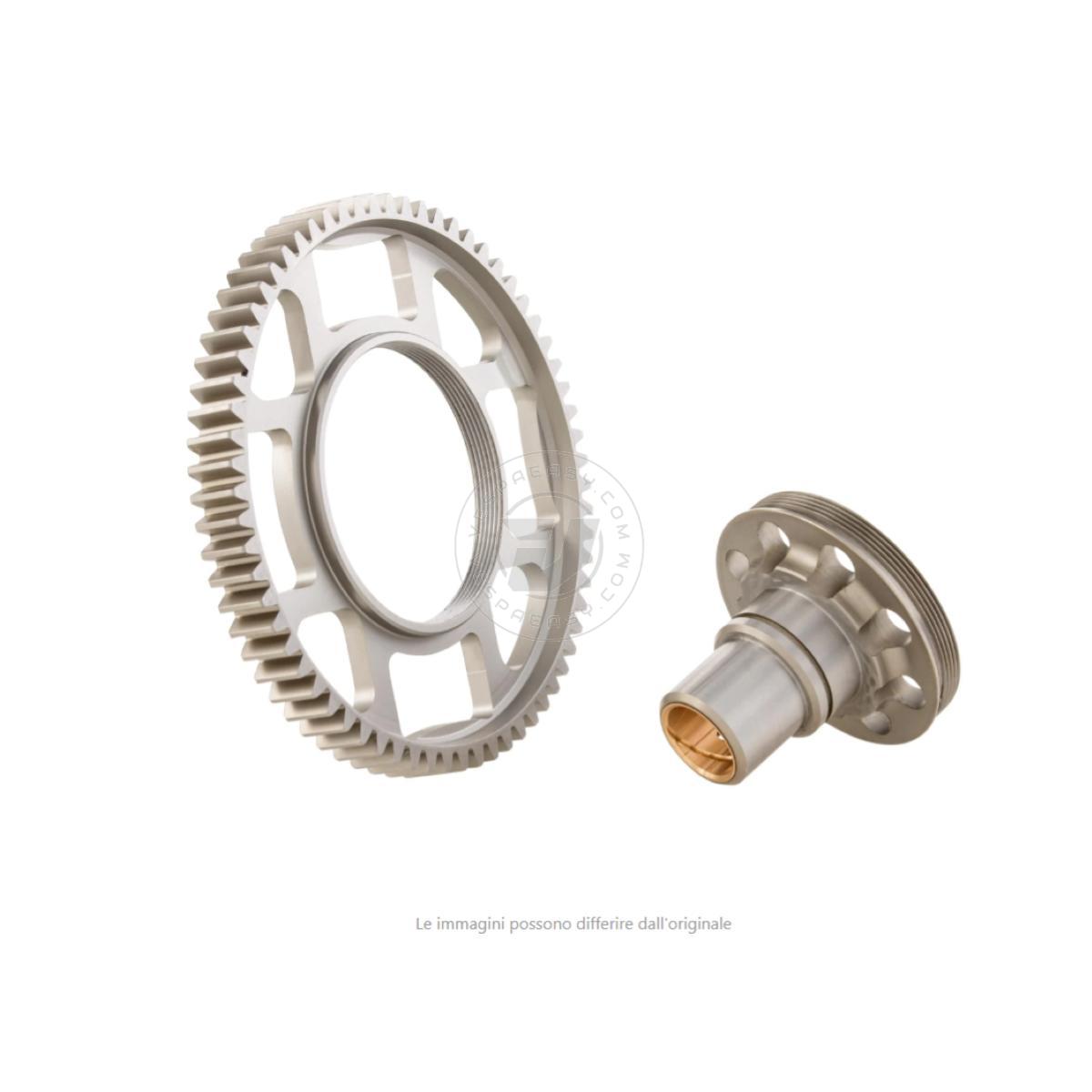 Corona SCOMPONIBILE z=67 CRIMAZ + mozzetto per primaria Vespa 50, 90, 125 ET3 Primavera, PK