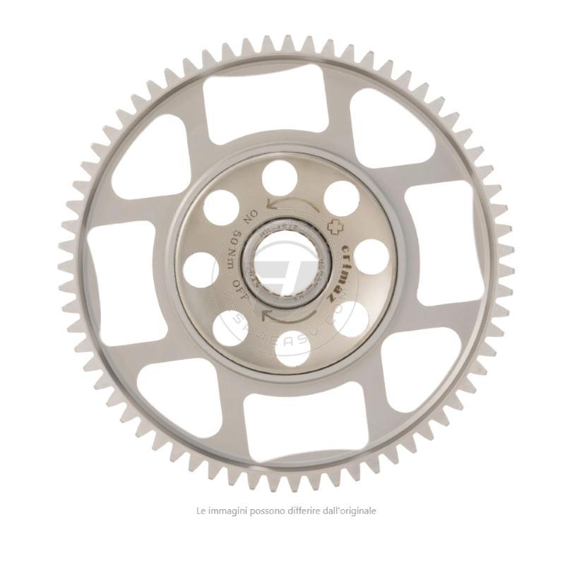 Corona SCOMPONIBILE z=67 CRIMAZ + mozzetto per primaria Vespa 50, 90, 125 ET3 Primavera, PK