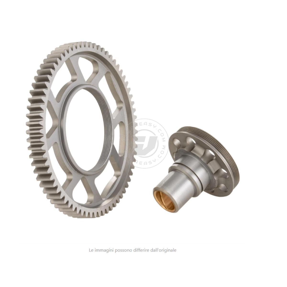 Corona SCOMPONIBILE z=69 CRIMAZ + mozzetto per primaria Vespa 50, 90, 125 ET3 Primavera, PK