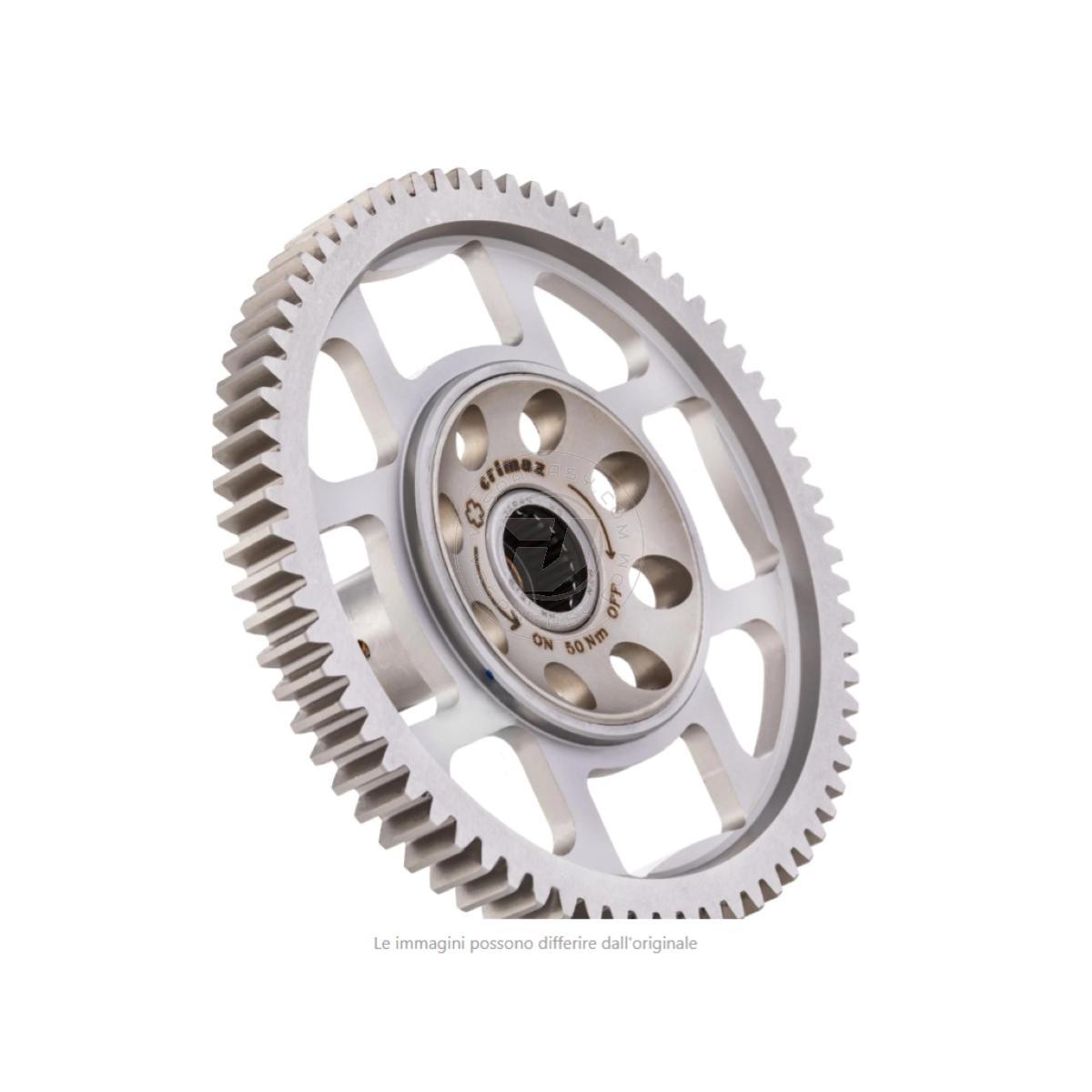 Corona SCOMPONIBILE z=72 CRIMAZ + mozzetto per primaria Vespa 50, 90, 125 ET3 Primavera, PK