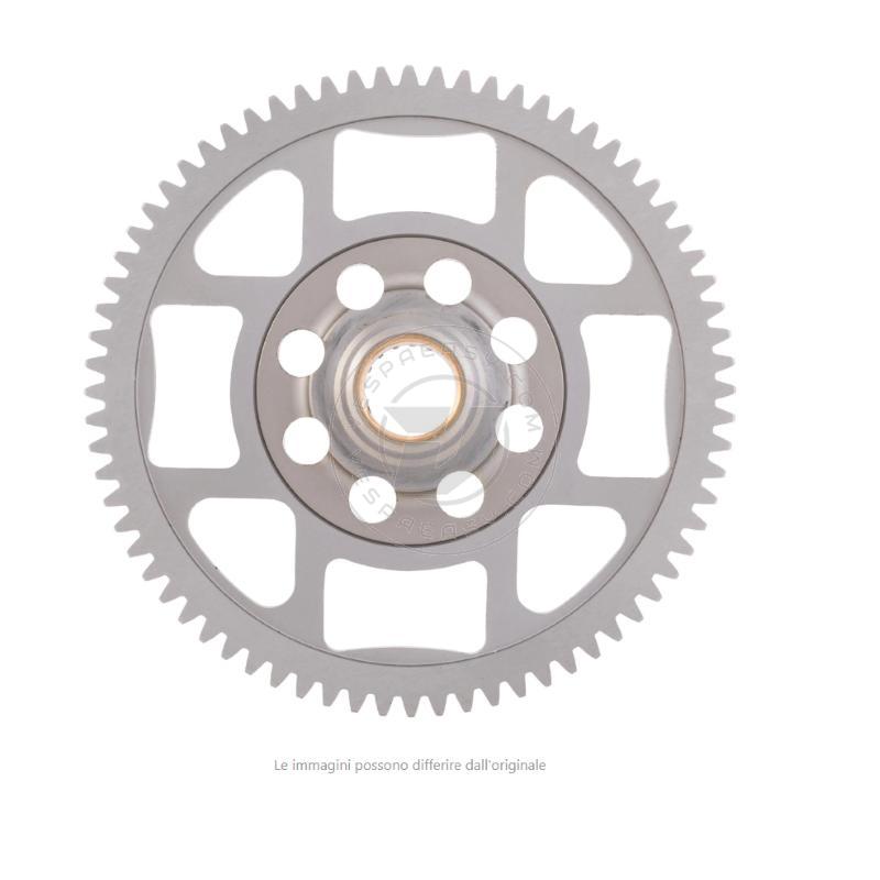Corona SCOMPONIBILE z=72 CRIMAZ + mozzetto per primaria Vespa 50, 90, 125 ET3 Primavera, PK