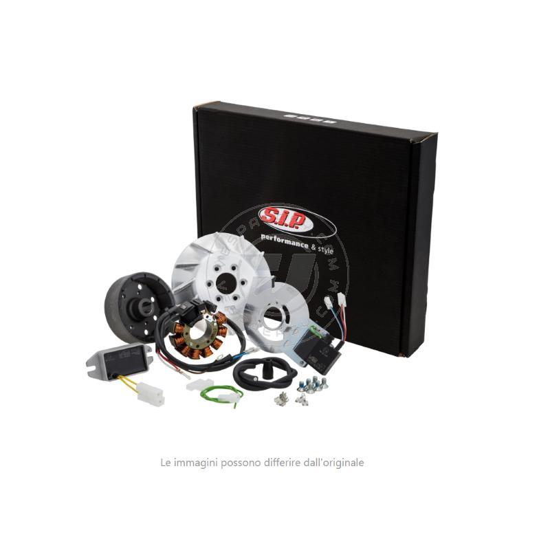 Accensione elettronica SIP PERFORMANCE by VAPE, SPORT, per Vespa PK 50-125, S, XL, XL2, ETS, cono 20, volano ca.: 1390g in alluminio CNC, 9 bobine, 12 magneti, 12V, AC 110 watt, anticipo variabile