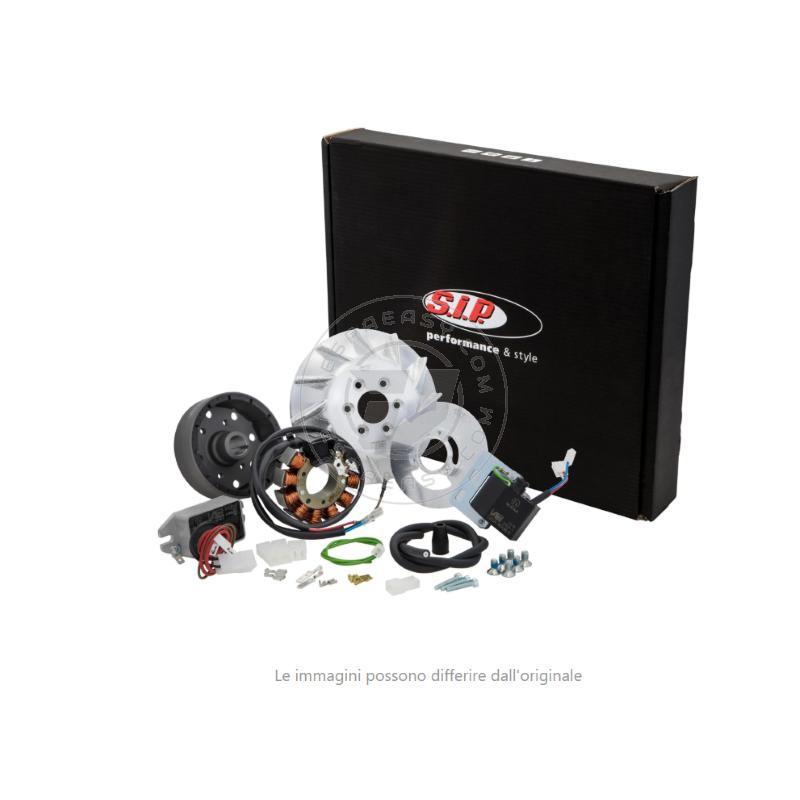 Accensione elettronica SIP PERFORMANCE by VAPE, SPORT, per Vespa PK 50-125, S, XL, XL2, ETS, cono 20, volano ca.: 1390g in alluminio CNC, 9 bobine, 12 magneti, 12V, DC 110 watt, anticipo variabile