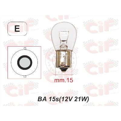 LAMPADINA BA 15s (12V 21W) PER FRECCE ANTERIORE/POSTERIORE VESPA PX 125 T5