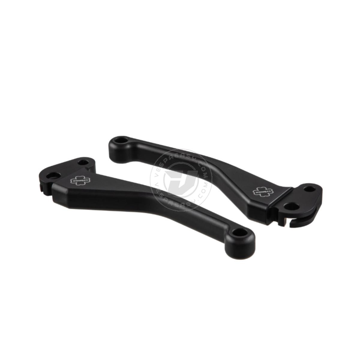  Coppia leve CNC Crimaz per vespa smallframe e largeframe con predisposizione attacco pompa crimaz P&P e 2.0 NERO